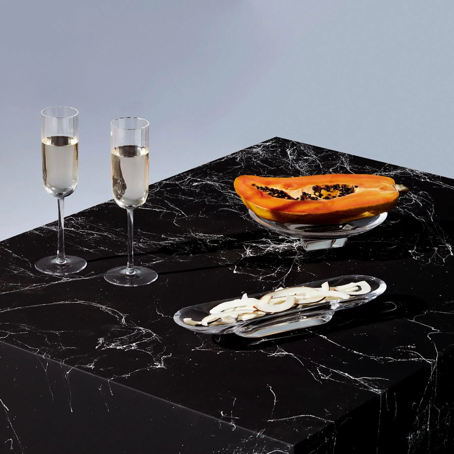 Silhouette Compartment Tray Single Section Long
