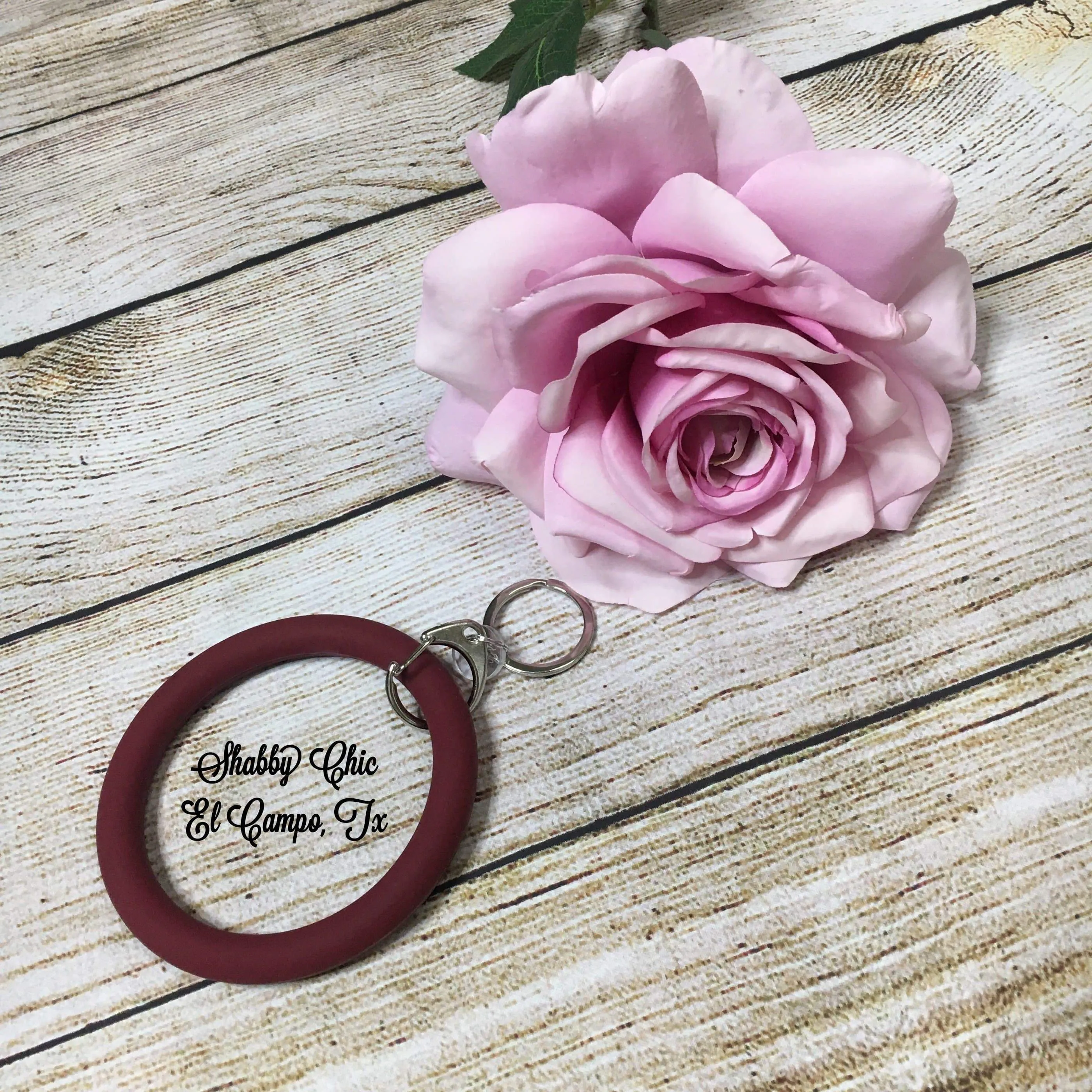 Silicone Bracelet Key Ring