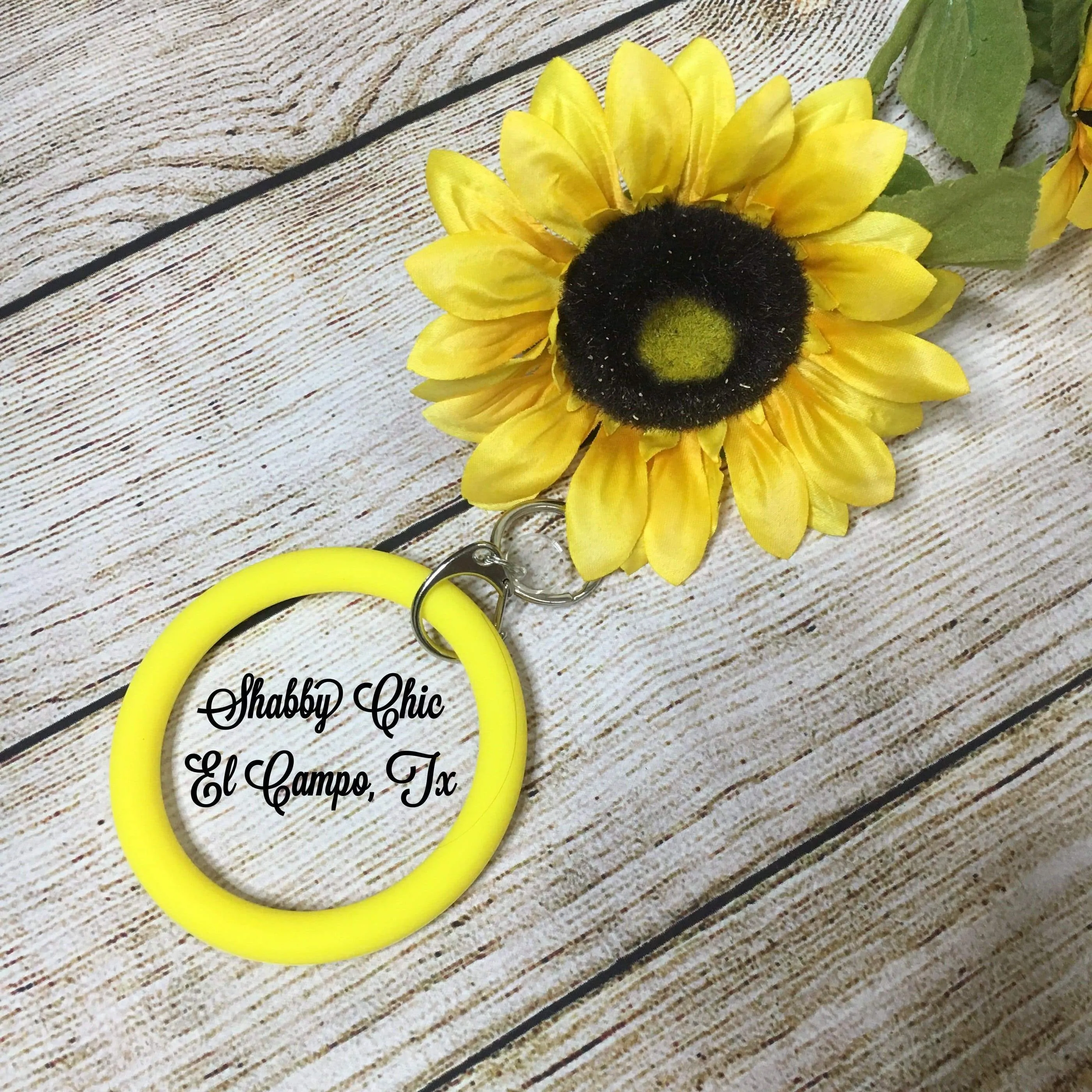 Silicone Bracelet Key Ring