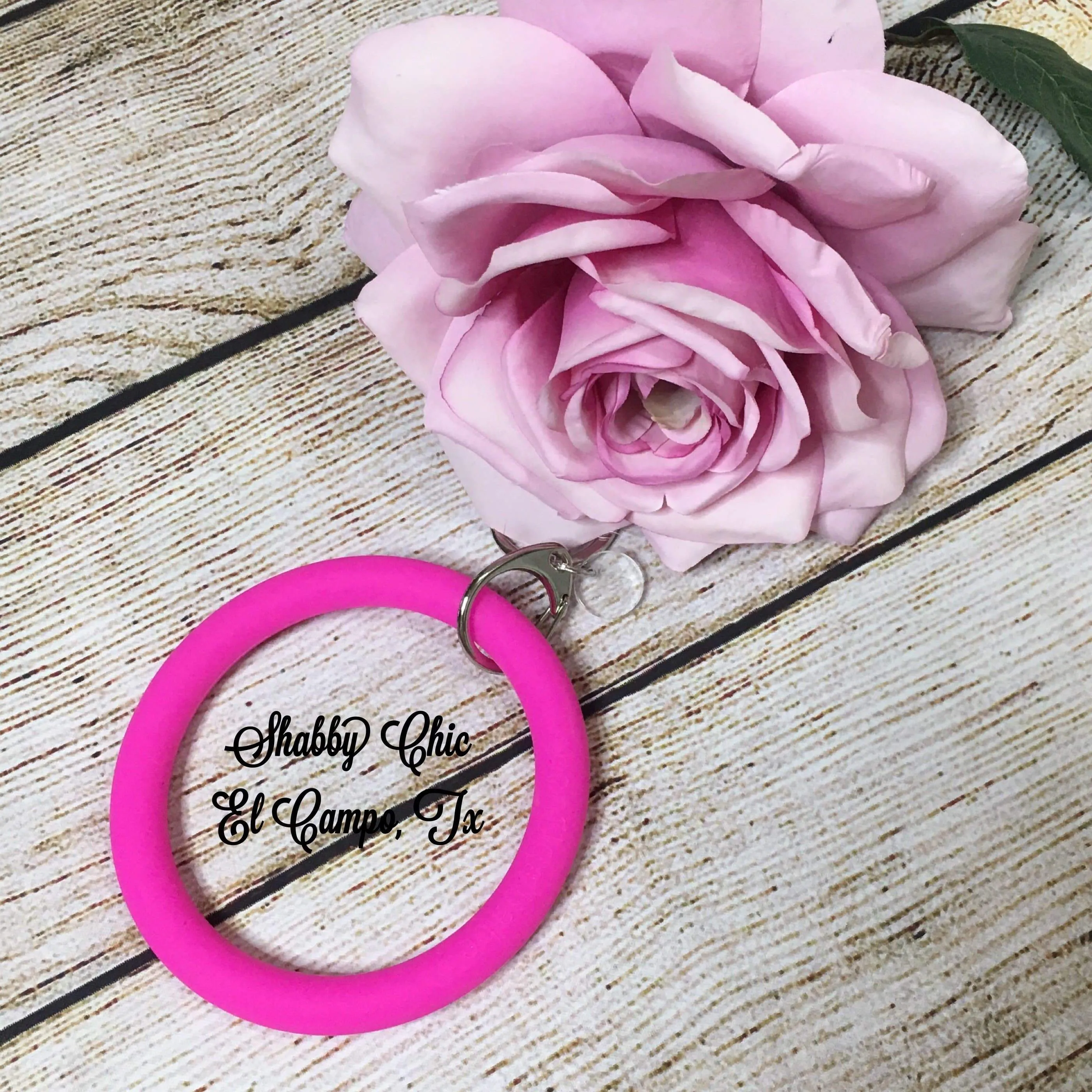 Silicone Bracelet Key Ring
