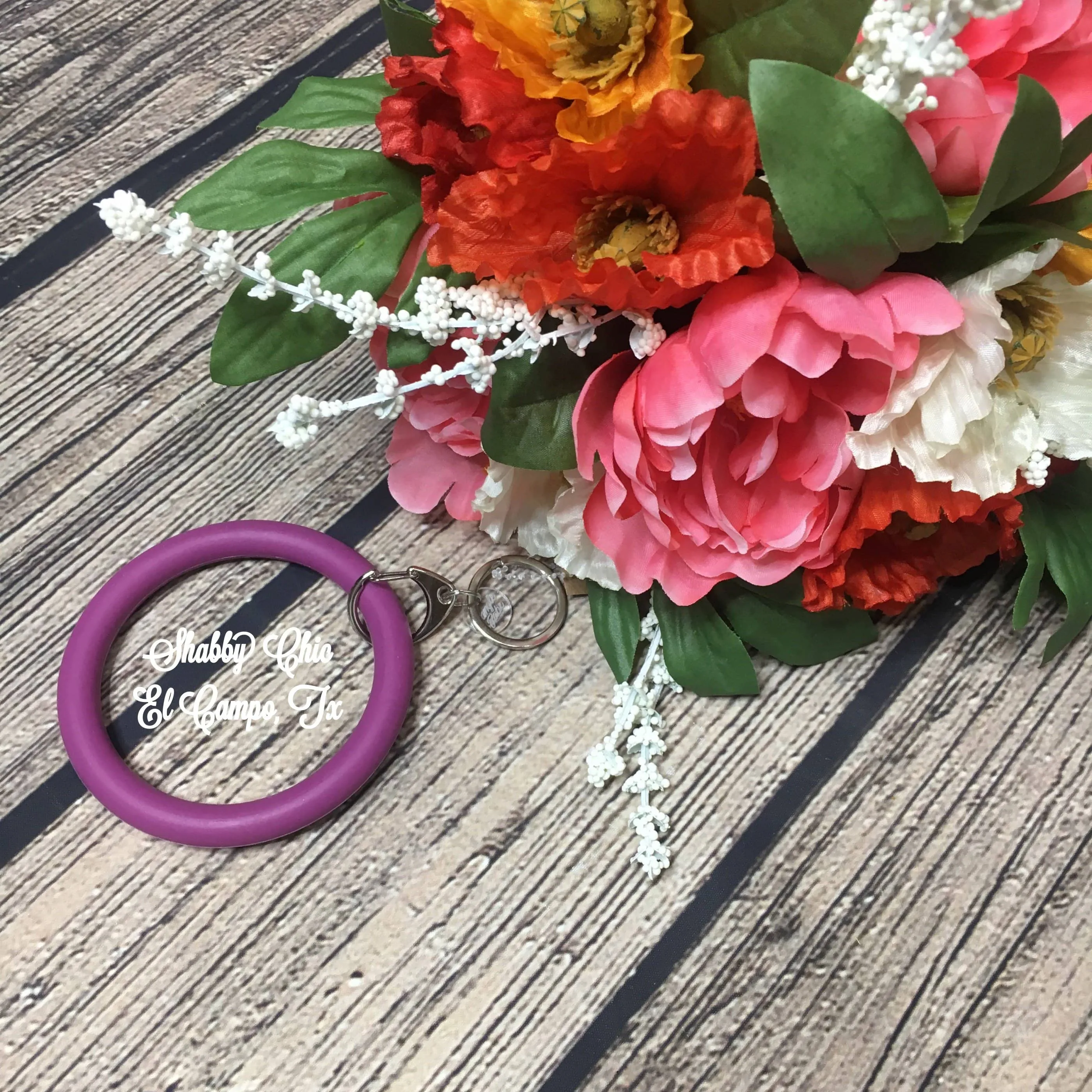 Silicone Bracelet Key Ring