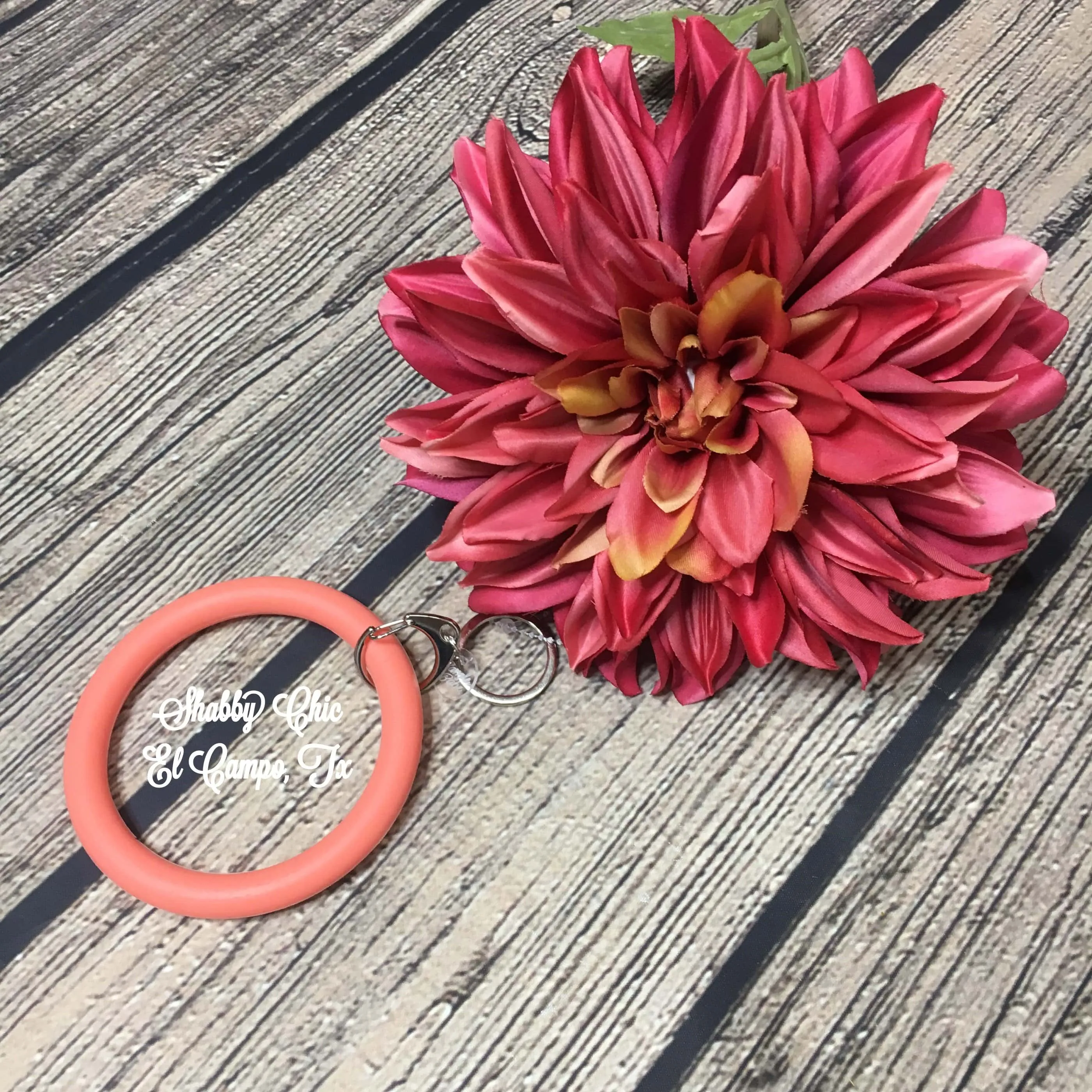 Silicone Bracelet Key Ring