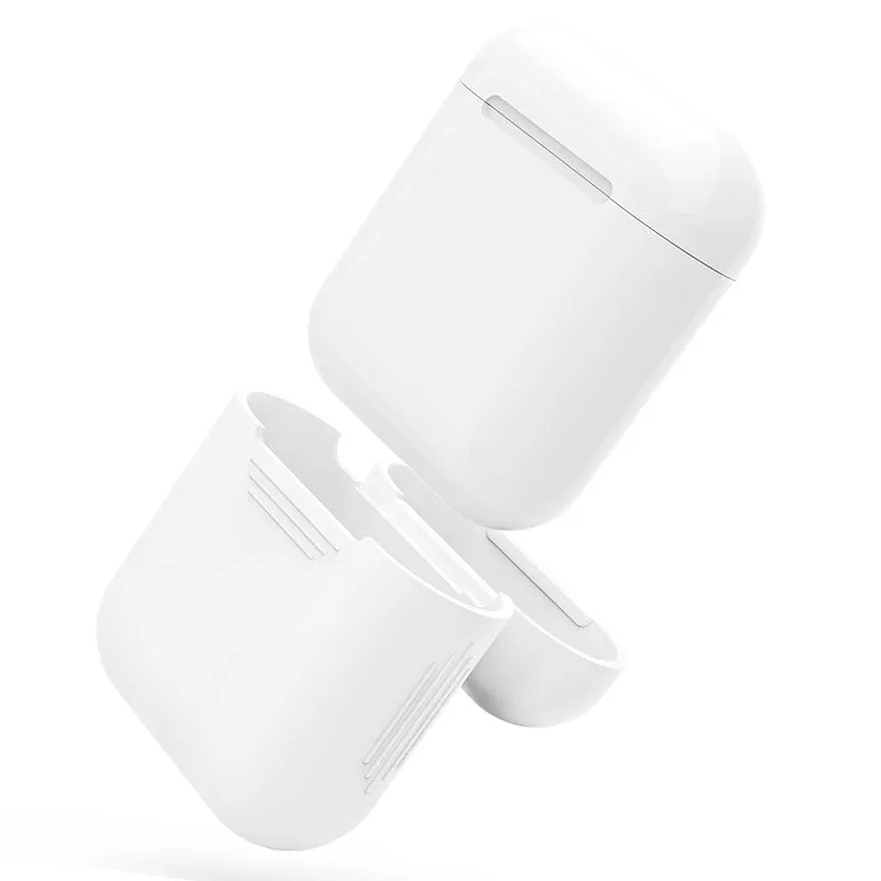 Silicone Shock Proof Protective Case - Glow in the Dark Portable Headset Holder Shell for Apple AirPods