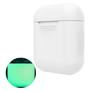 Silicone Shock Proof Protective Case - Glow in the Dark Portable Headset Holder Shell for Apple AirPods
