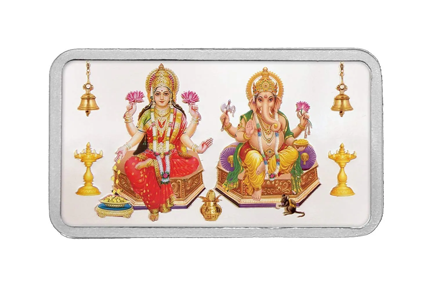 Silver Lakshmi Ganesh Precious Coin 100g
