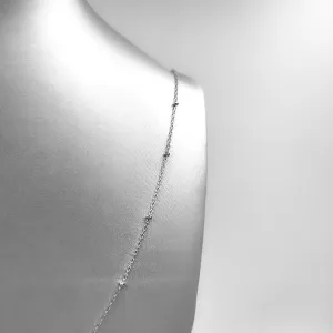 Silver Necklace - Mini Ball Divider
