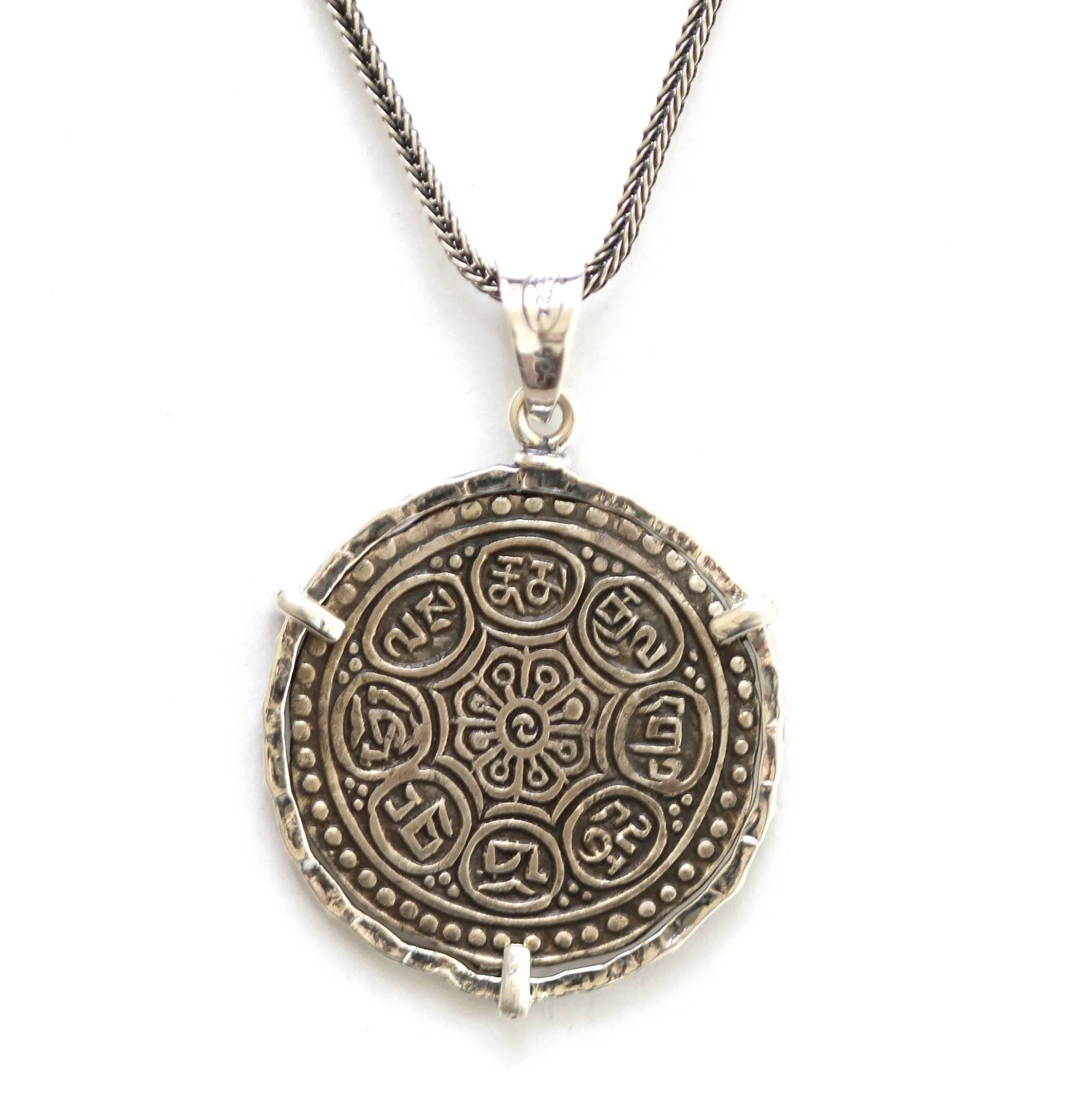 Silver Pendant, Tibetan Tangka