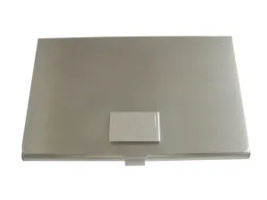 Silver Toned Etched Albania Flag Business Card Holder