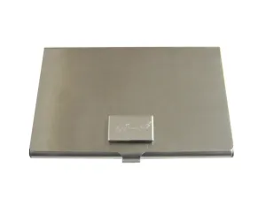 Silver Toned Etched Catfish Business Card Holder