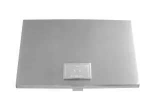 Silver Toned Etched Kansas State Flag Business Card Holder