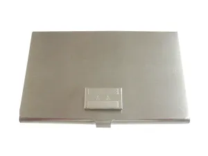 Silver Toned Etched Syria Flag Business Card Holder