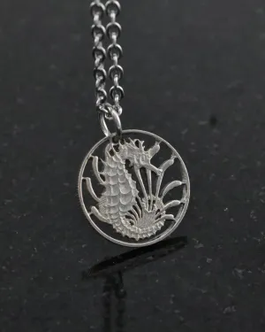 Singapore - Seahorse Cut Coin Pendant