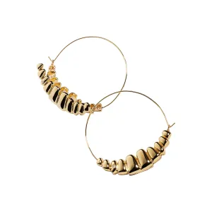 Smiling Locket Hoop Earrings