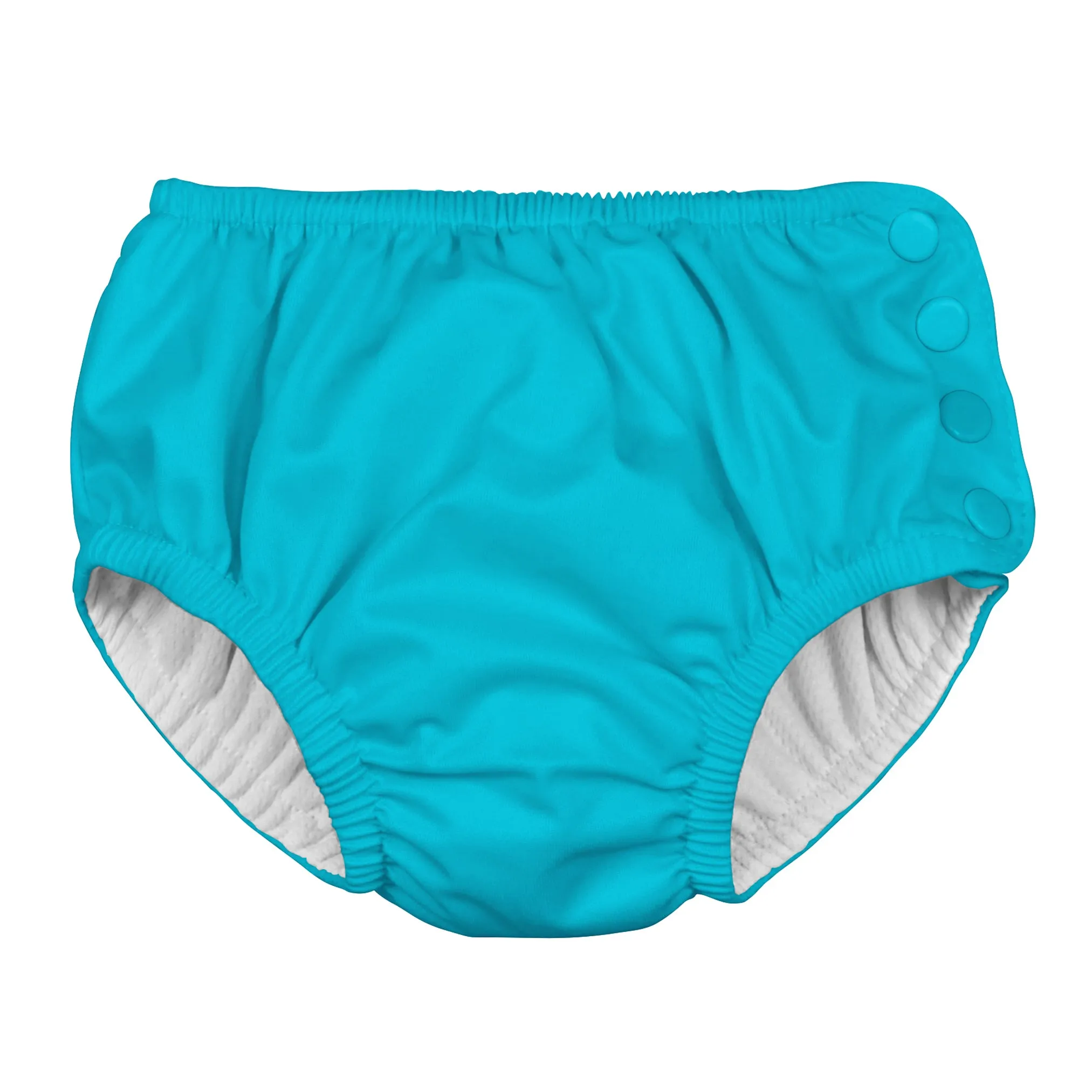 Snap Reusable Absorbent Swimsuit Diaper-Aqua (Min. of 2, multiples of 2)