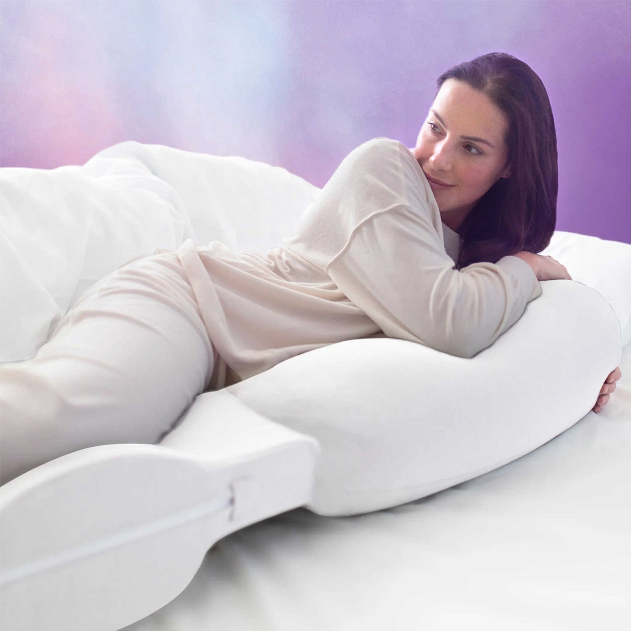 SnüzCurve Pregnancy Pillow in White
