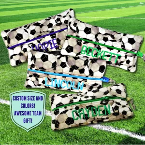 Soccer Personalized Quilted Pouch