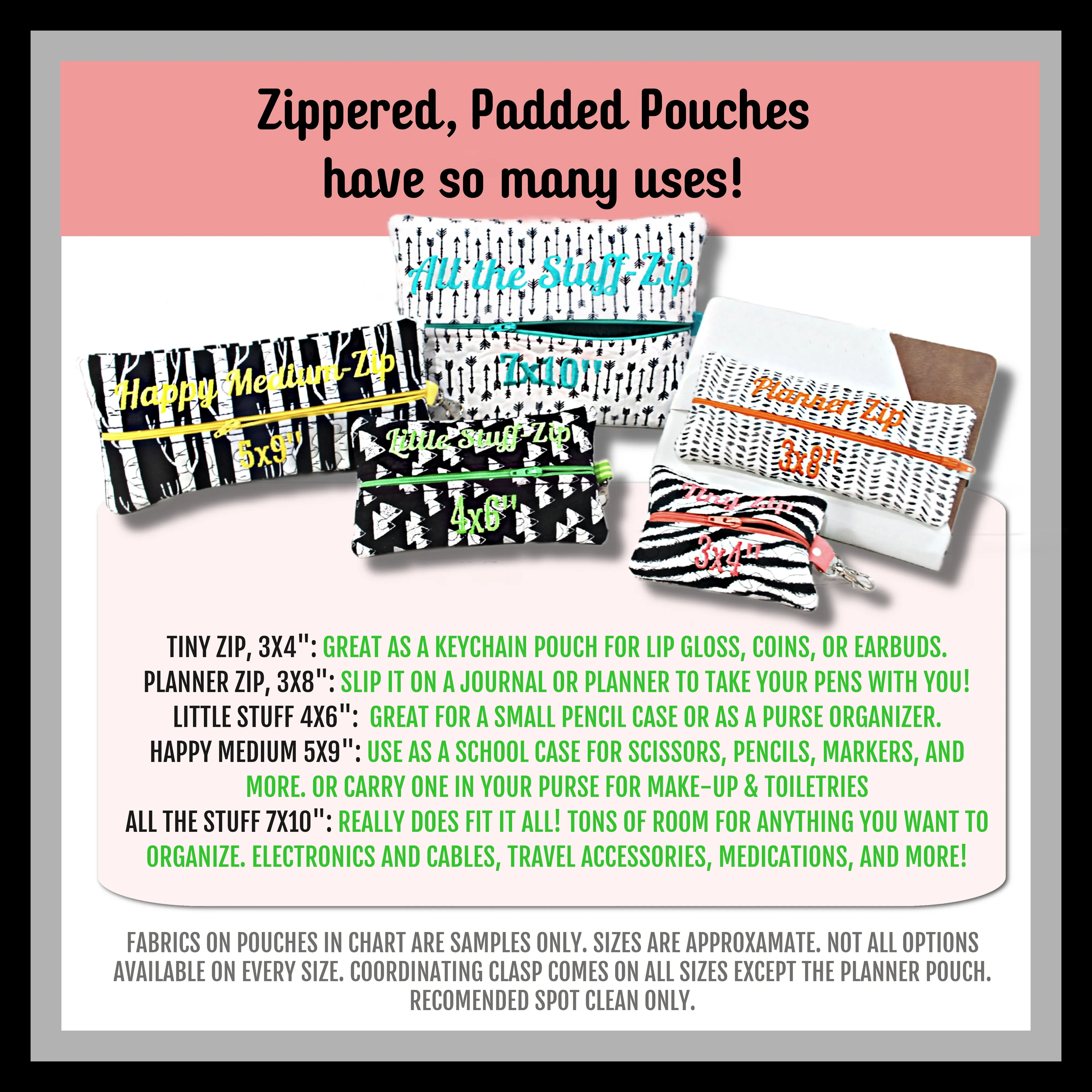 Soccer Personalized Quilted Pouch