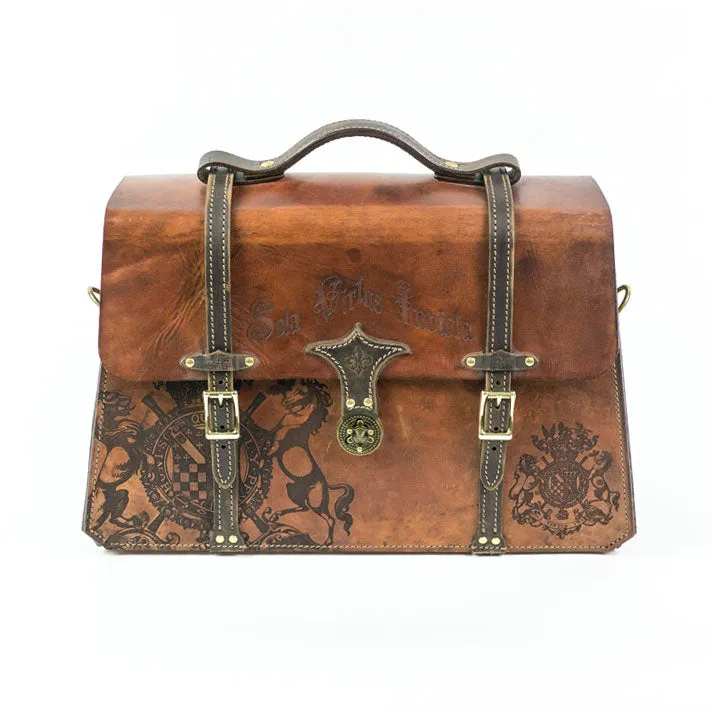 Sola Virtus Leather Attache