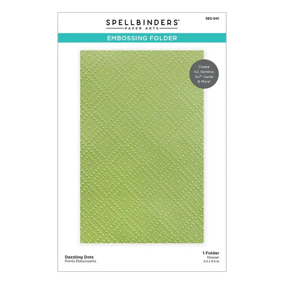 Spellbinders - Dazzling Dots Embossing Folder