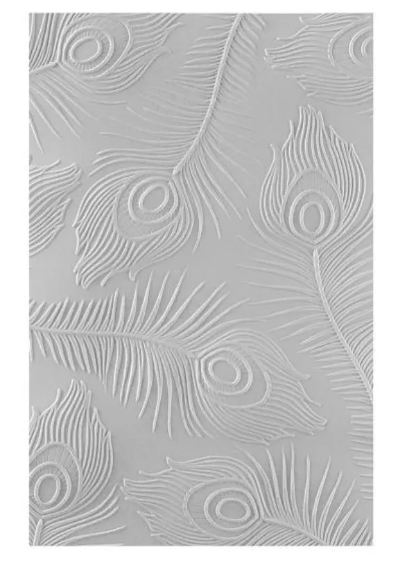 Spellbinders Feather Flourish 3D Embossing Folder {}