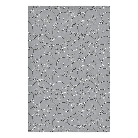 Spellbinders - Holly Flourish 2D Embossing Folder