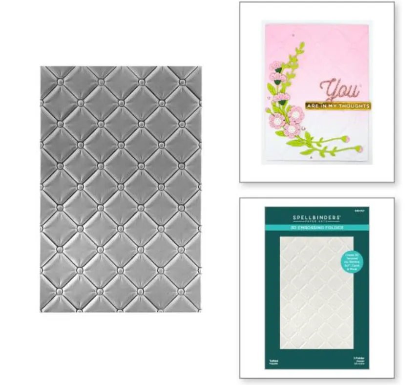 Spellbinders Tufted 3D Embossing Folder {X115}