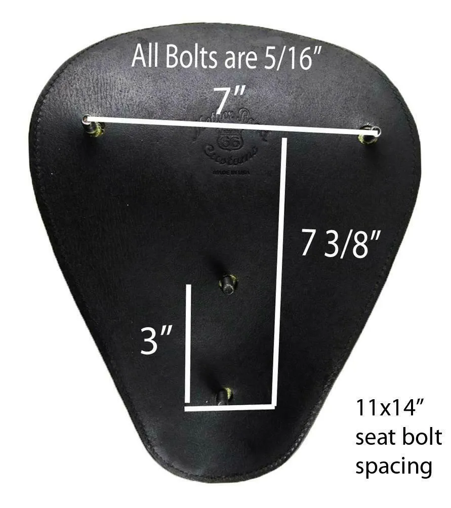 Spring Seat 1985-2016 Honda Rebel 250 Pad Mounting BlkWh Alligator Bobber Kit bc