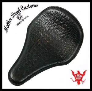 Spring Solo Seat 12x15 Long Nose Gator Chopper Harley Sportster Dyna USA MRC