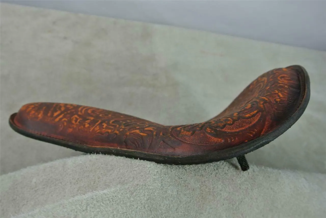 Spring Solo Seat Chopper Sportster Harley Honda 12x13" 201 Brn Dist Oak Leaf