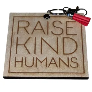 Square Raise Kind Humans Diaper Tag