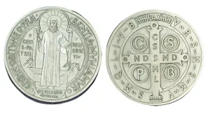 St. Benedict Italian Pocket Token Coin 1 1/8"