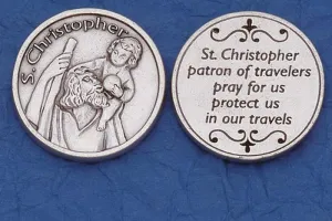 St. Christopher Italian Pocket Token Coin