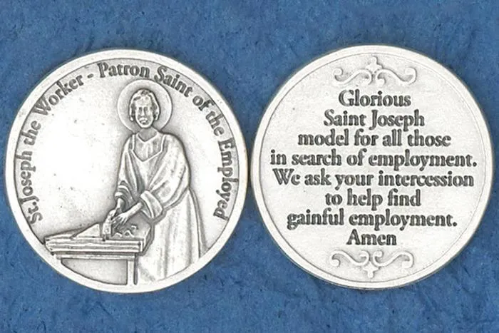 St. Joseph the Worker Italian Pocket Token Coin