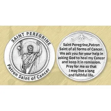 St. Peregrine Italian Pocket Token Coin