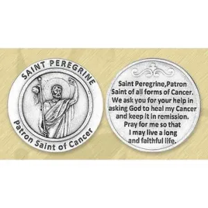 St. Peregrine Italian Pocket Token Coin