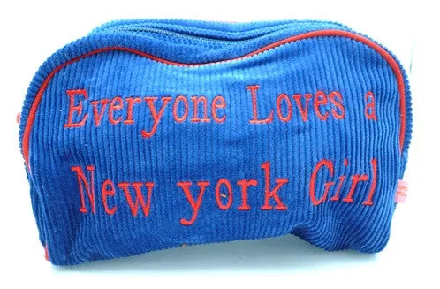 St. Tropez Lrg. Cosmetic Bag "Everyone Loves a New York Girl"