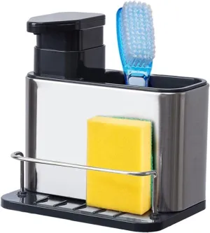 Stainless Steel Kitchen Sink Soap Dispenser with Removable Drain Tray