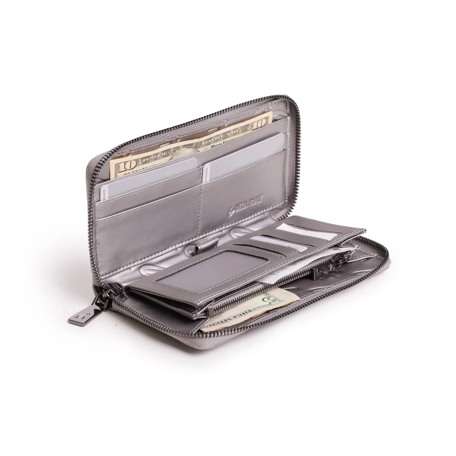 STANDARD MONOGRAM WALLET - PLATINUM