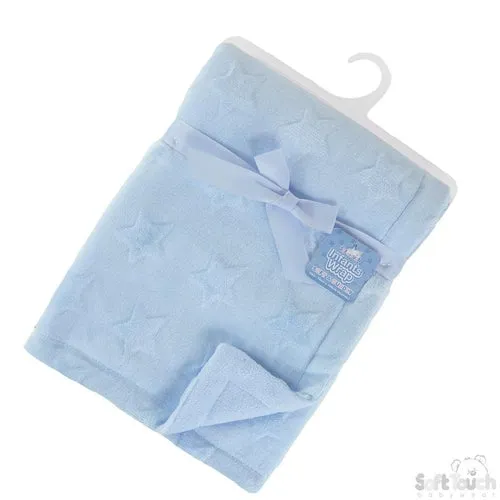 Star Embossed Blankets - Pink or Blue