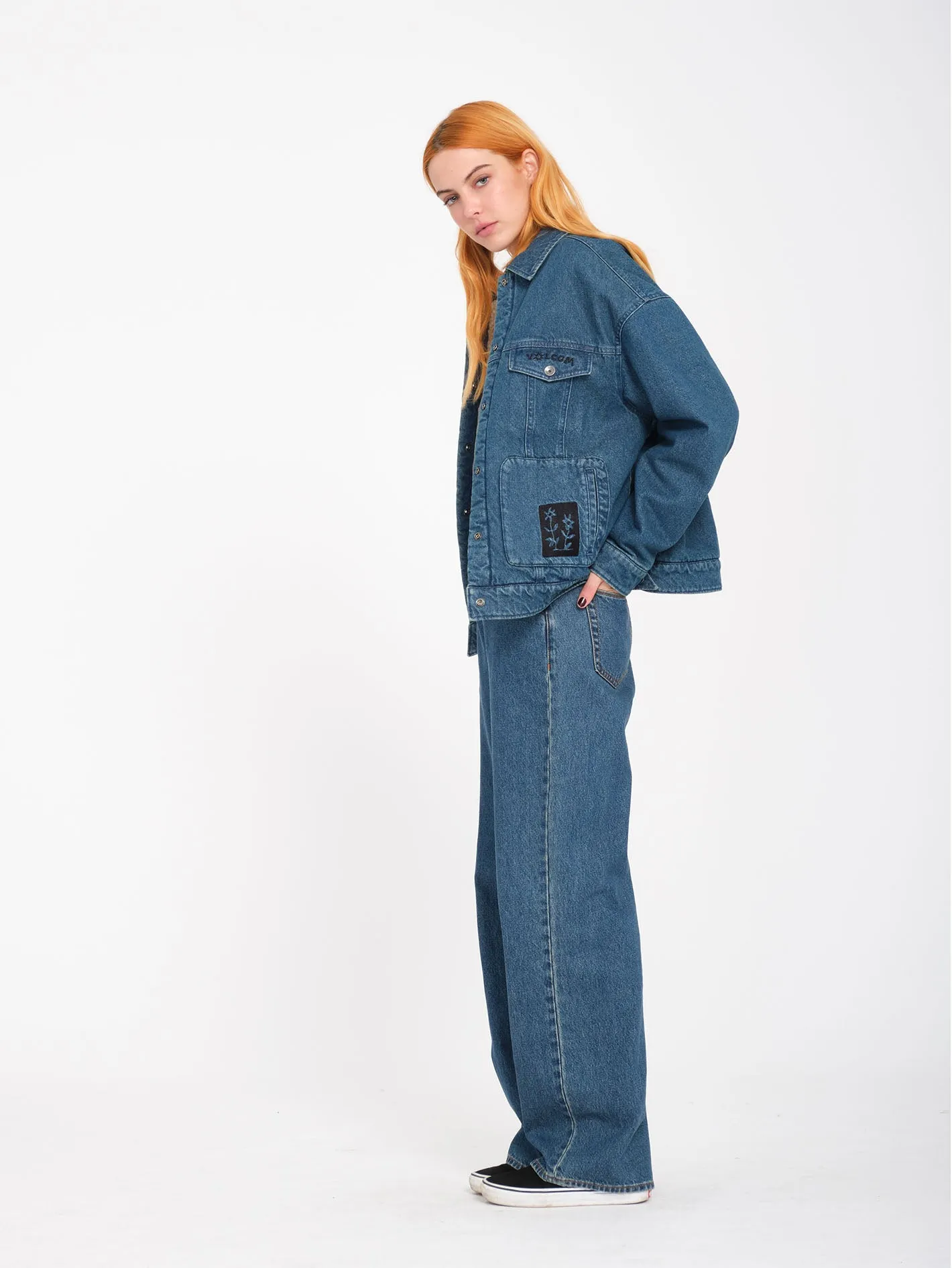 Stoned Boyfriend High rise Jeans - Indigo Ridge Wash