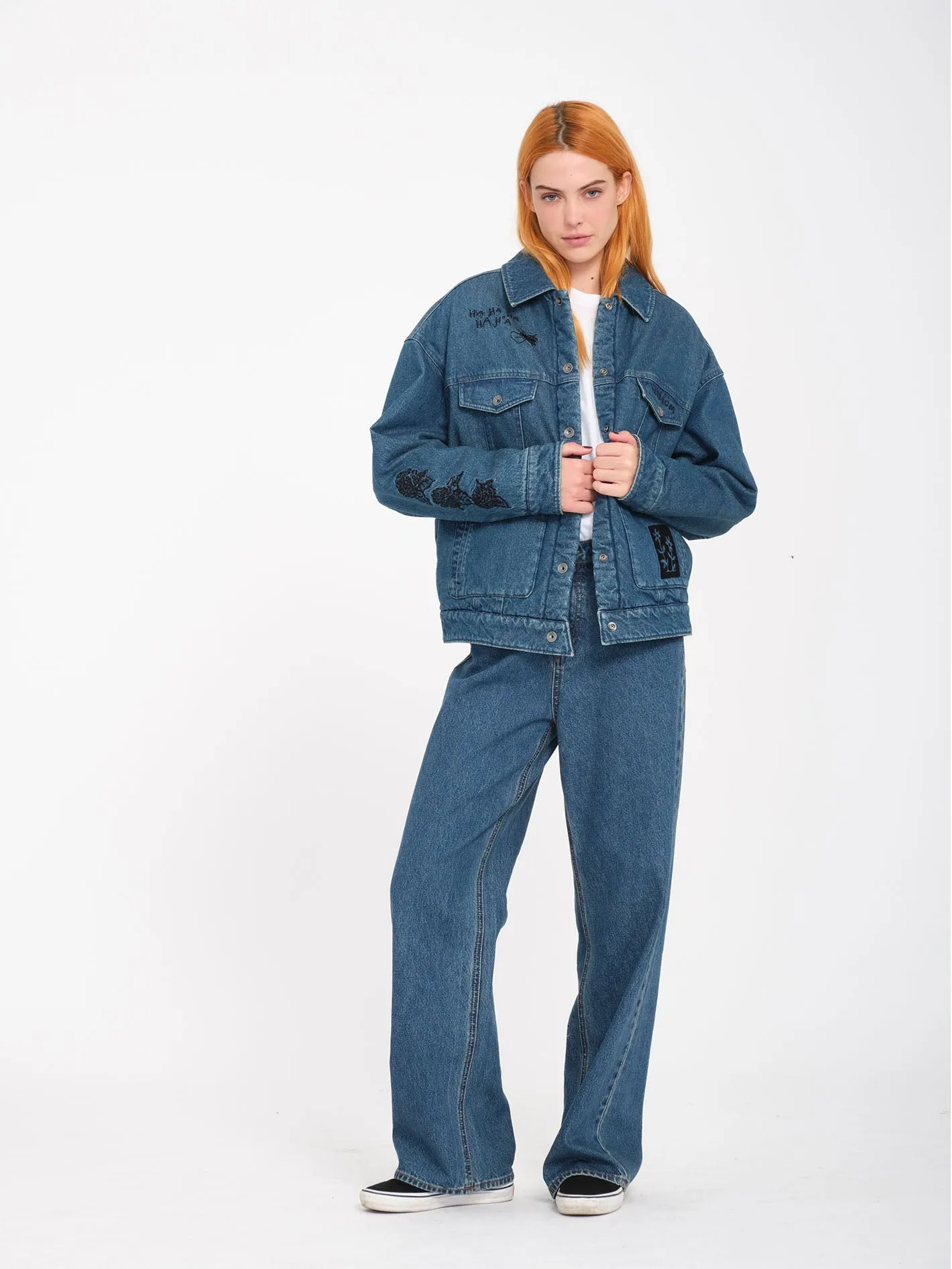 Stoned Boyfriend High rise Jeans - Indigo Ridge Wash