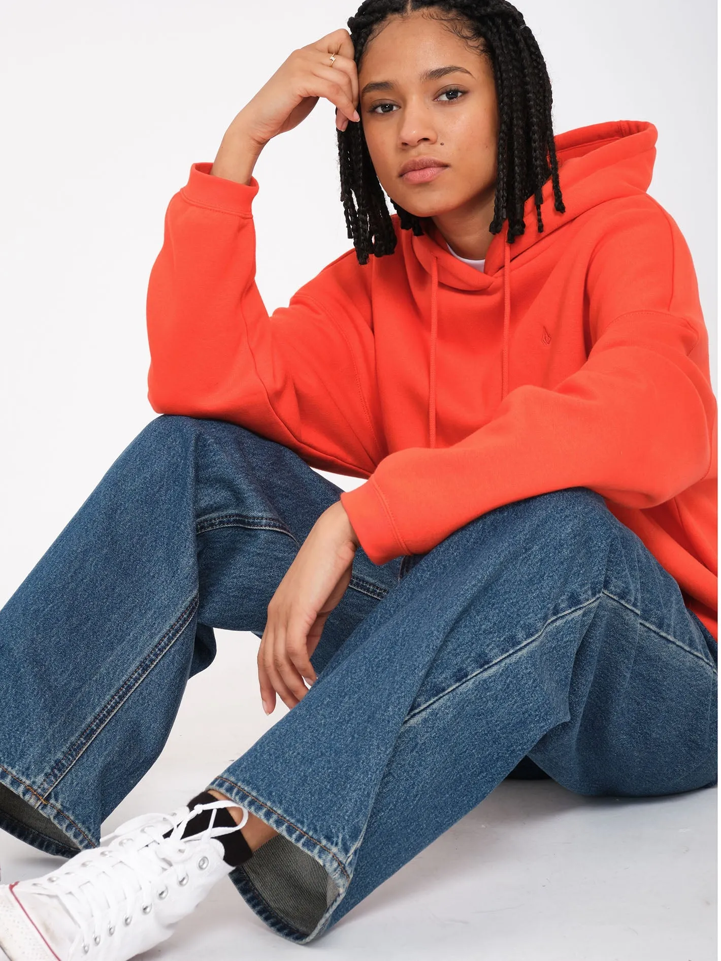 Stoned Boyfriend High rise Jeans - Indigo Ridge Wash