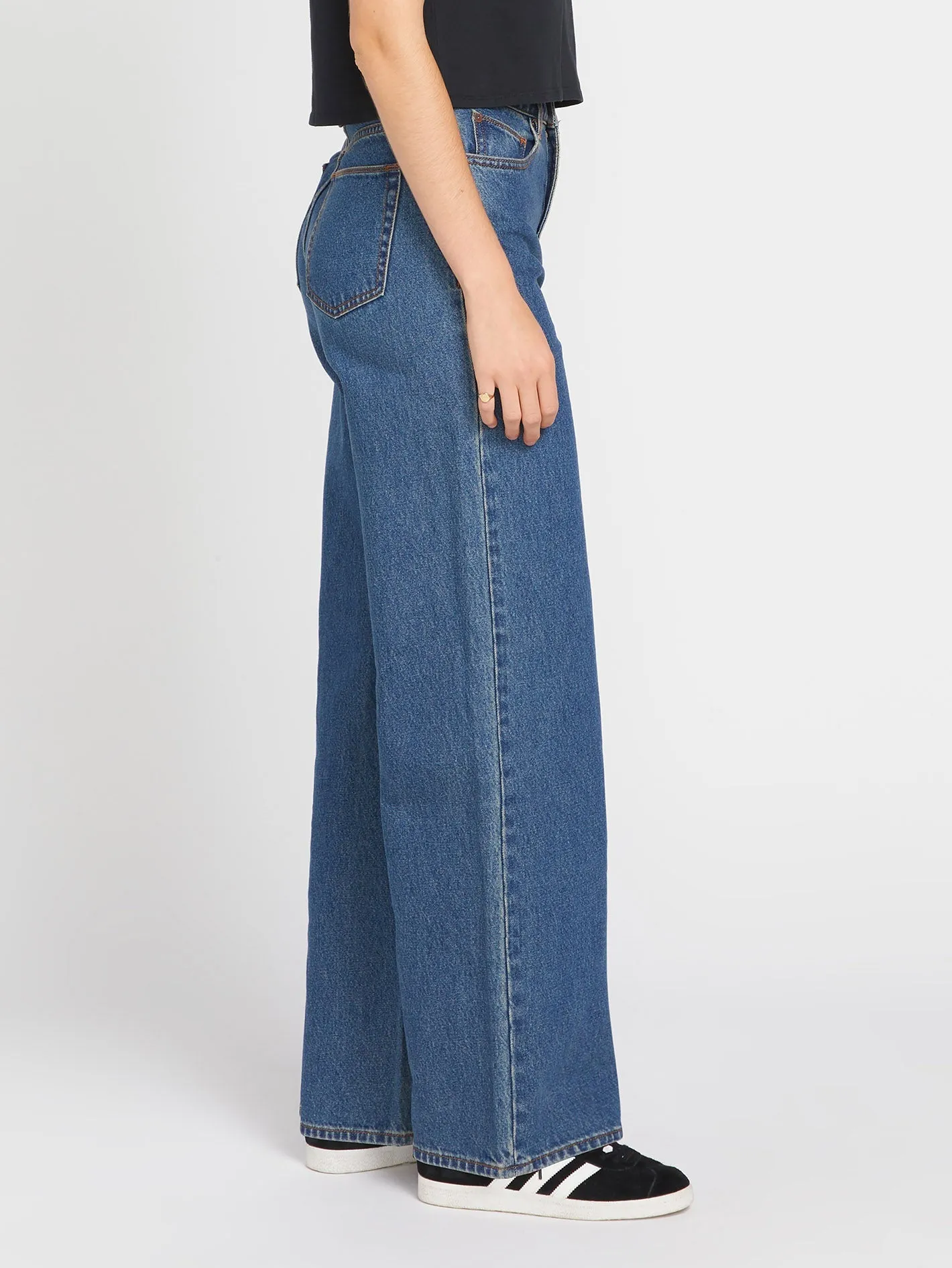 Stoned Boyfriend High rise Jeans - Indigo Ridge Wash