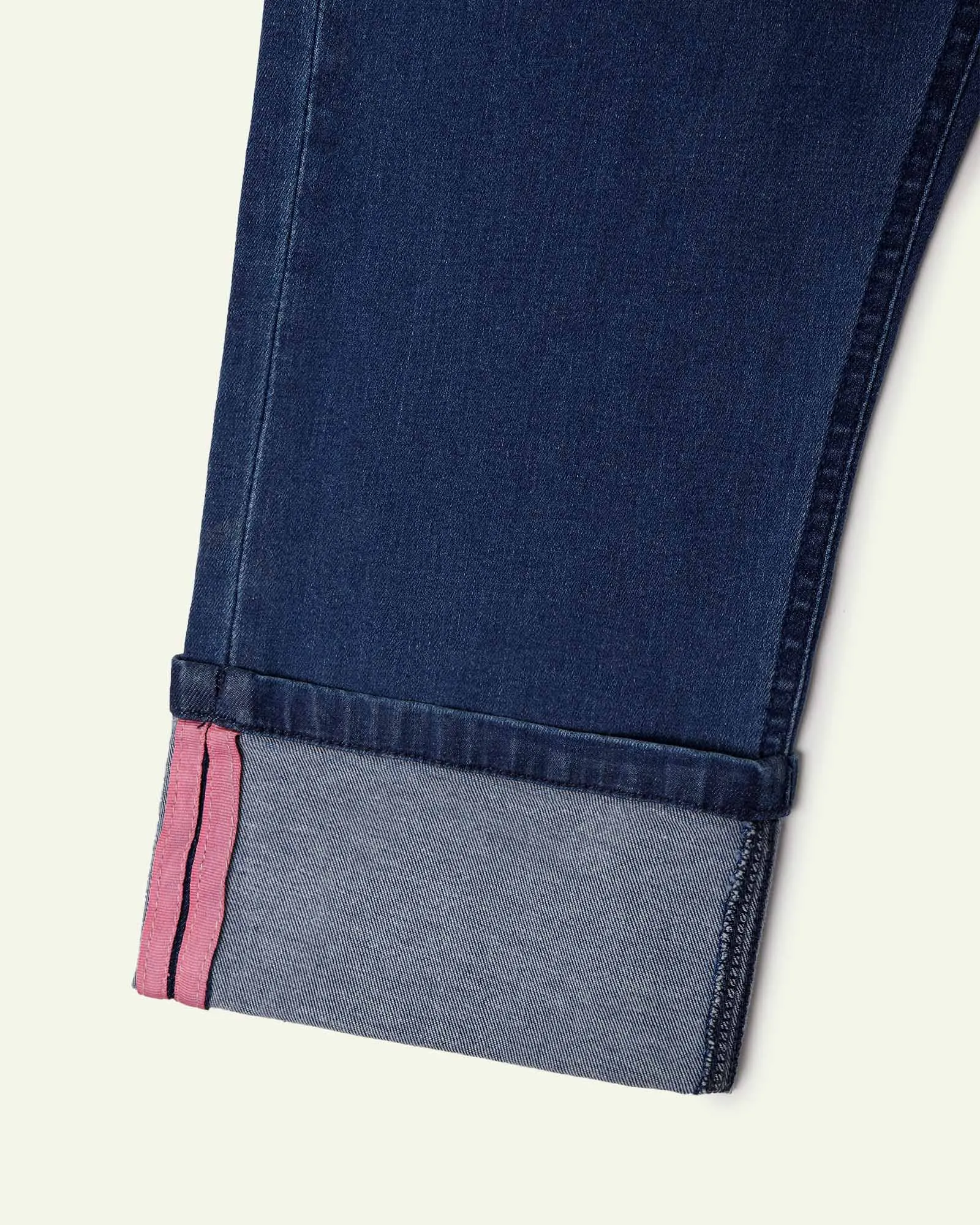 Straight Fit Turn Up Jeans