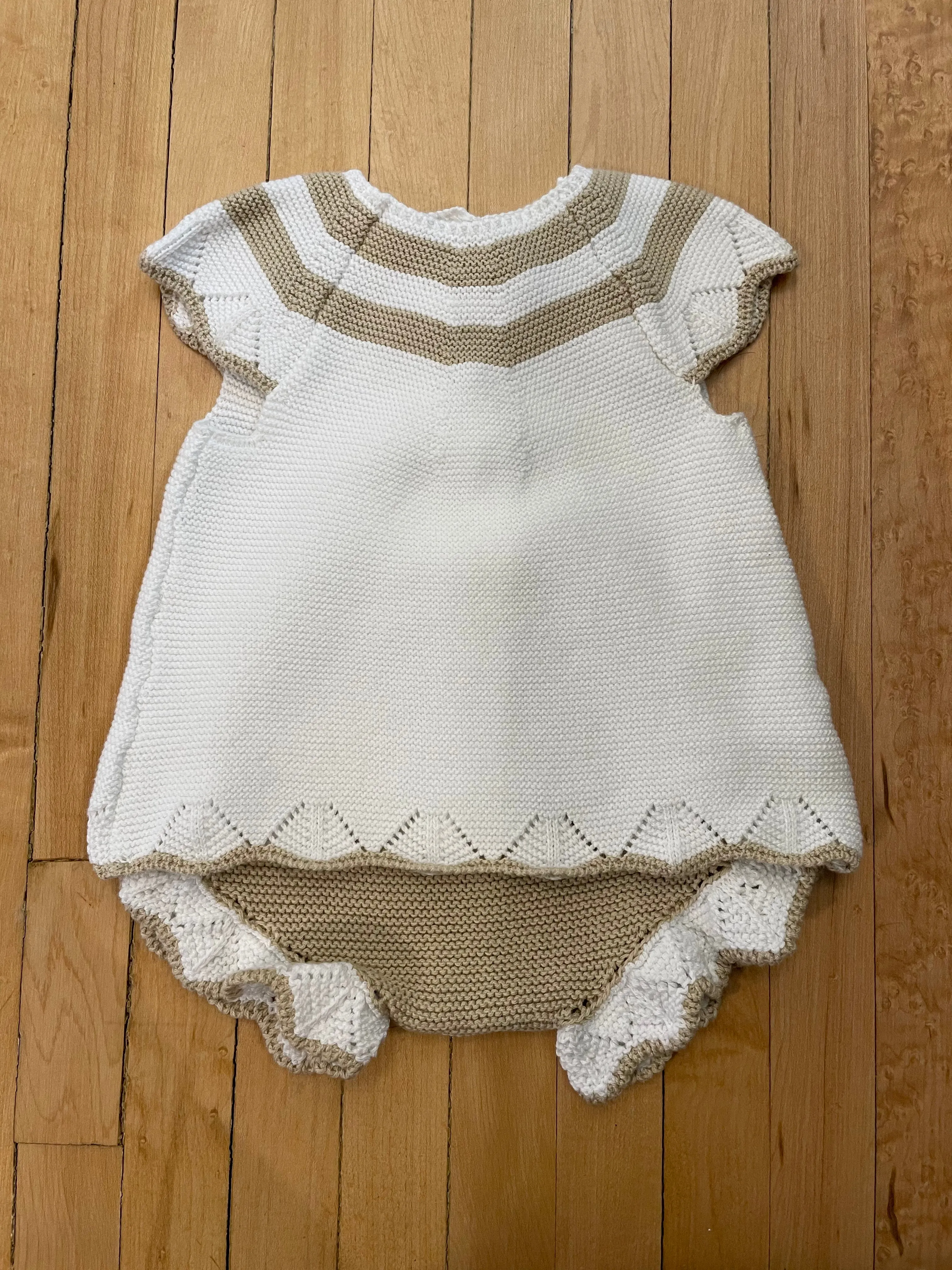 Striped Dress Diaper Set