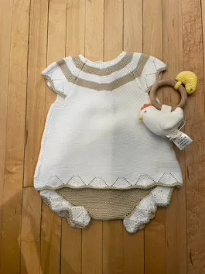 Striped Dress Diaper Set