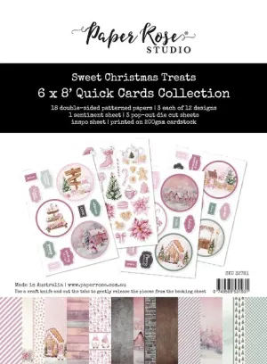 Sweet Christmas Treats 6x8” Quick Cards Collection Paper Rose 32781
