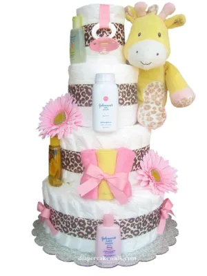 Sweet Safari Baby Diaper Cake