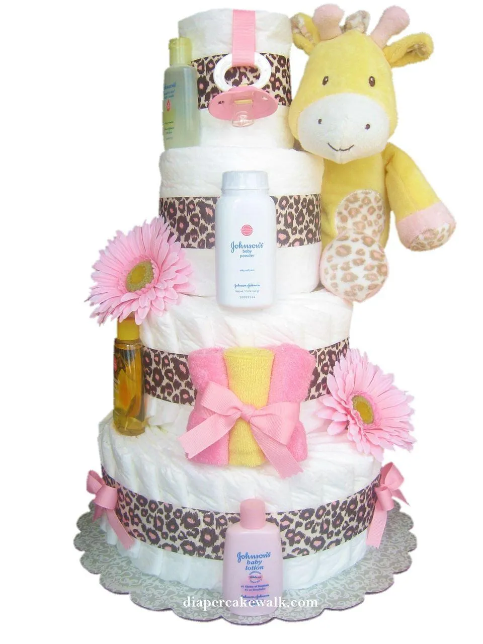 Sweet Safari Baby Diaper Cake