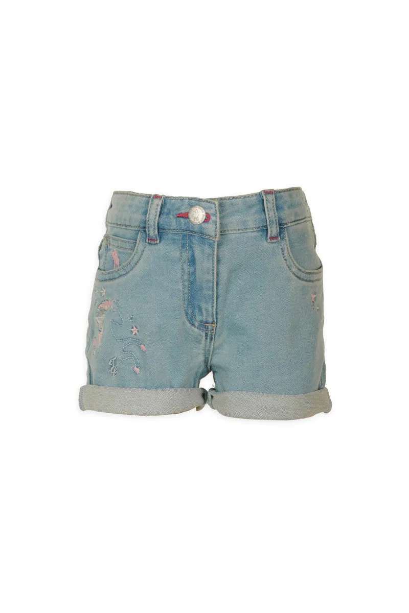 T3S5300076 Thomas Cook Girls Kit Denim Short